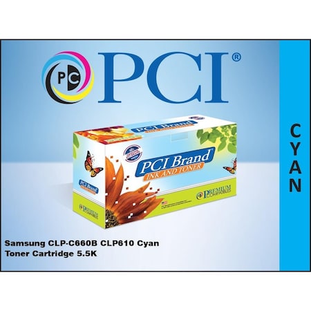 Pci Samsung Clp-C660B Clp610 Cyan Toner Ctg CLPC660BPC